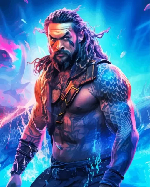 Jason Momoa Aquaman Art Diamond Painting