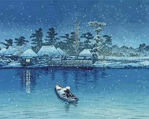 Ushibori Hasui Kawase Diamond Paintings