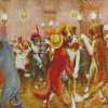 New Years Eve In Dogville Diamond Painting