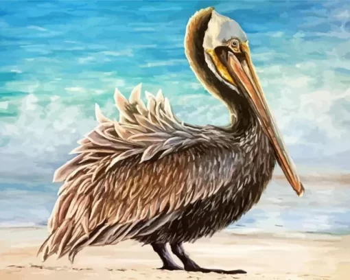 Pelican Bird Artwork Diamond Painting