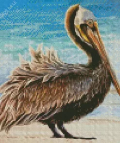 Pelican Bird Artwork Diamond Painting