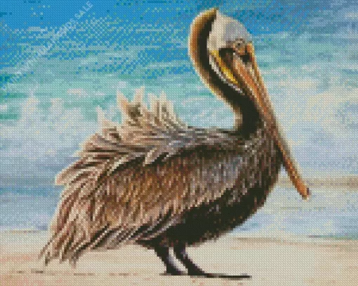 Pelican Bird Artwork Diamond Painting