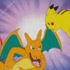 Pikachu And Charizard Diamond Painting