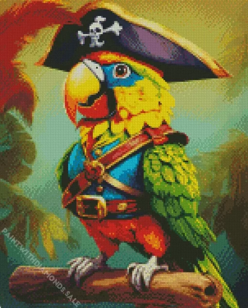 Pirate Parrot Diamond Painting