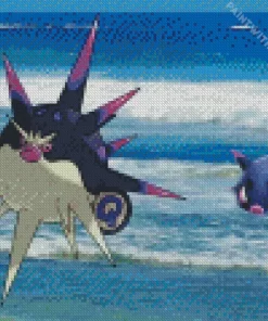 Pokemon Qwilfish Diamond Painting