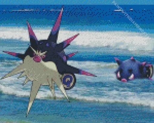 Pokemon Qwilfish Diamond Painting