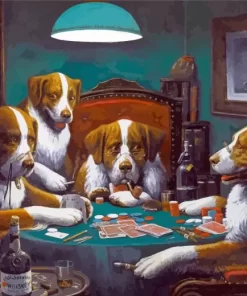 Poker Game Diamond Paintings