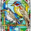 Stained Glass Goldfinch Couple Diamond Painting