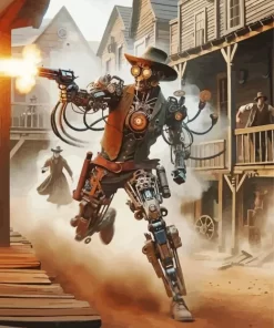 Steampunk Cowboy Diamond Painting