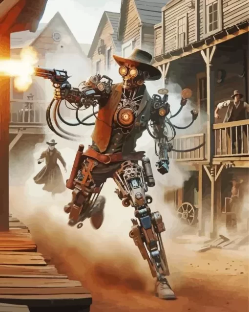 Steampunk Cowboy Diamond Painting