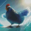 Surfing Chicken Diamond Painting