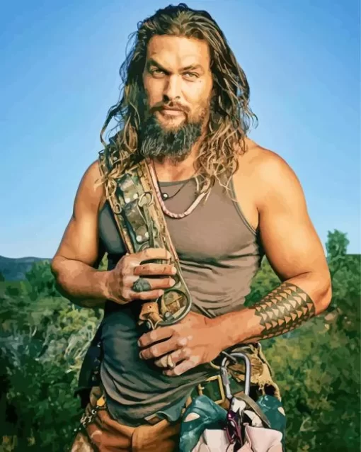 The Actor Jason Momoa Diamond Painting