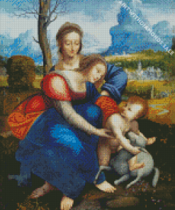 The Virgin And Child With Saint Anne diamond paintings