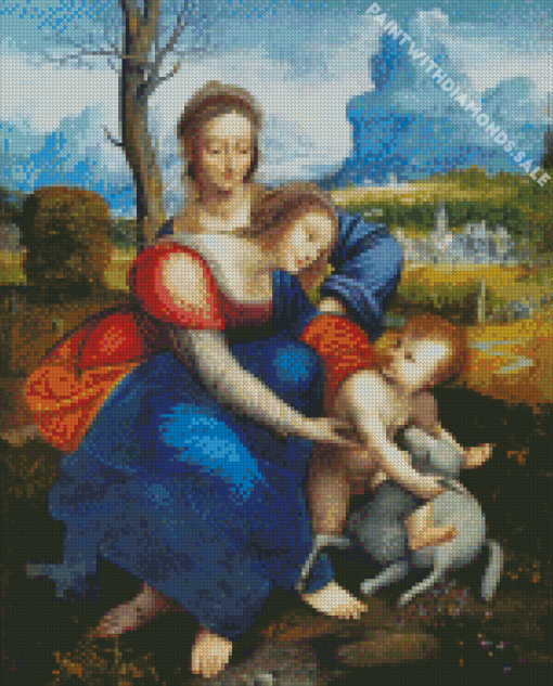 The Virgin And Child With Saint Anne diamond paintings