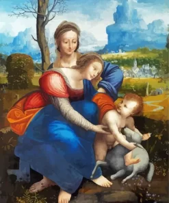 The Virgin And Child With Saint Anne diamond paintings