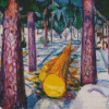 The Yellow Log Diamond Paintings