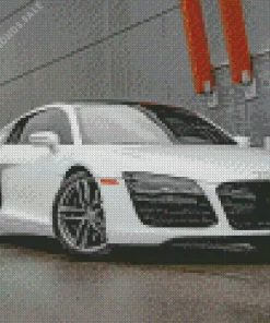 White Audi I8 Diamond Painting