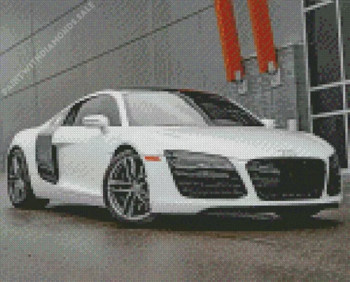 White Audi I8 Diamond Painting