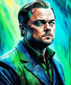 Abstract Leonardo DiCaprio Diamond Painting