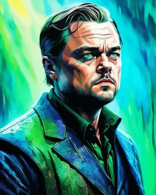 Abstract Leonardo DiCaprio Diamond Painting