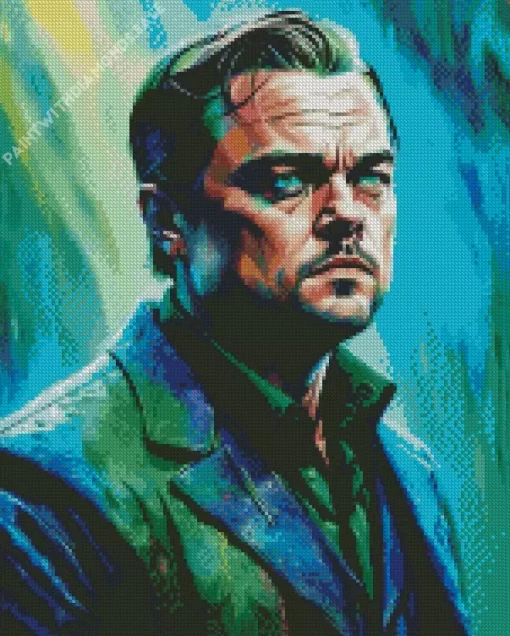 Abstract Leonardo DiCaprio Diamond Painting