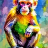 Abstract Colorful Monkey Diamond Painting