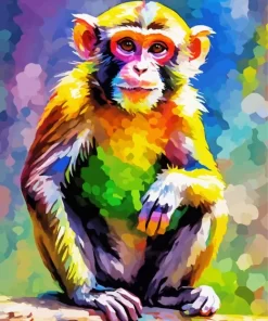 Abstract Colorful Monkey Diamond Painting