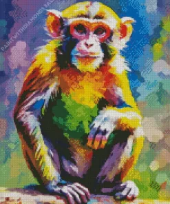 Abstract Colorful Monkey Diamond Painting