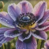 Aesthetic Purple Anemone Diamond Painting