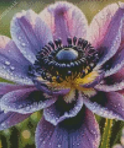 Aesthetic Purple Anemone Diamond Painting