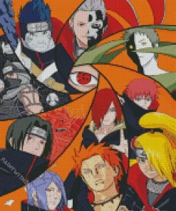 Akatsuki Naruto Shippuden Diamond Paints