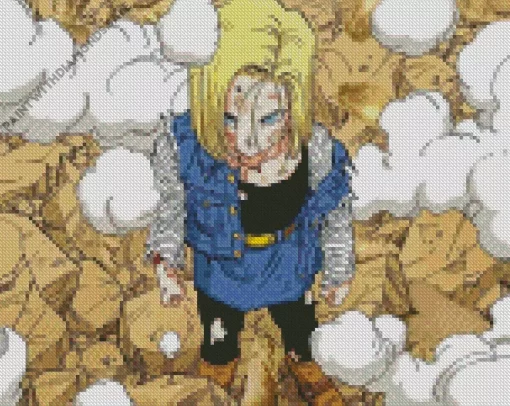 Android 18 Dragon Ball Z Diamond Dotz