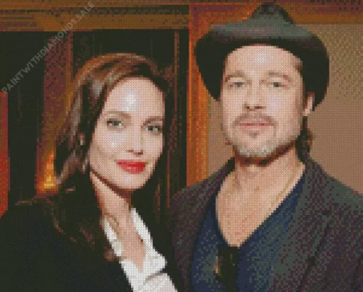 Angelina Jolie And Brad Pitt Diamond Painting