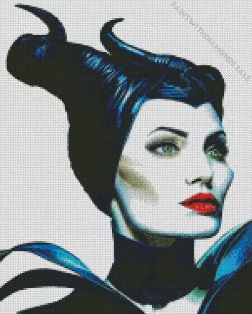 Angelina Jolie In Maleficent Diamond Painting