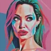 Angelina Jolie Pop Art Diamond Painting