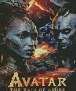 Avatar Fire and Ash Movie Poster Diamond Dotz