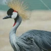 Balearica Genus Crane Bird Diamond Painting