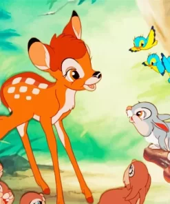 Bambi And Friends Diamond Painting