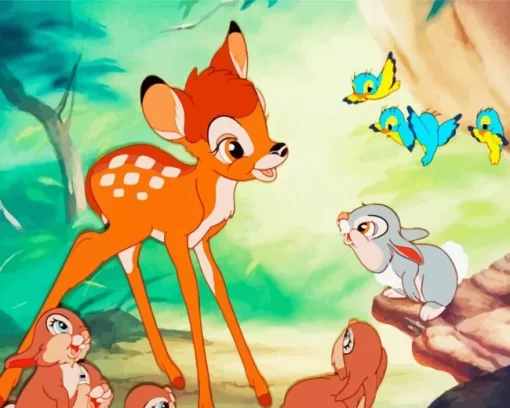 Bambi And Friends Diamond Painting