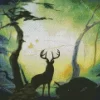 Bambi Silhouette Diamond Painting