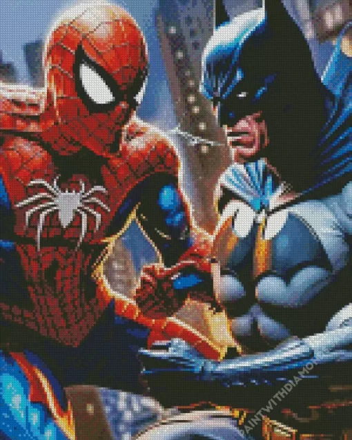 Batman And Spider Man Diamond Paintings