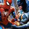 Batman And Spider Man Diamond With Numbers