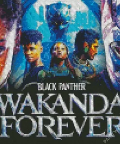 Black Panther Wakanda Forever Marvel Diamond Paintings