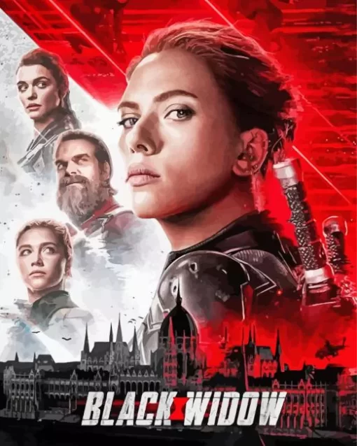 Black Widow Film Poster Diamond Paints