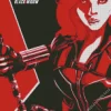 Black Widow Illustration Poster Diamond Dotz