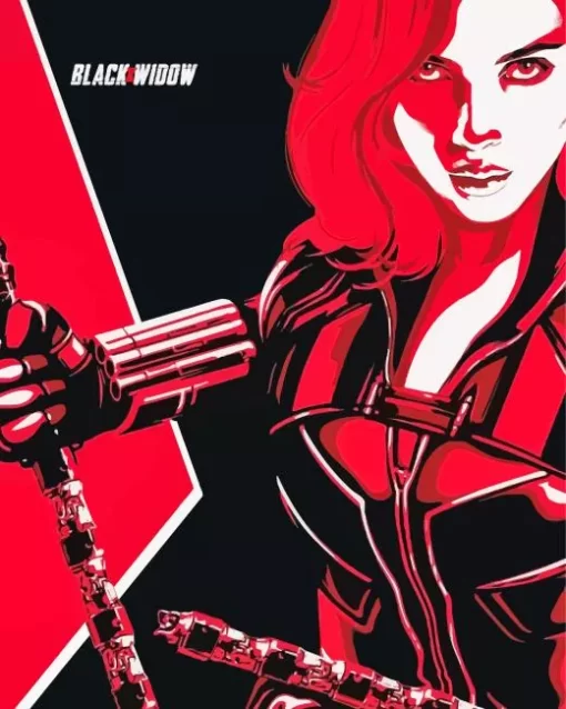 Black Widow Illustration Poster Diamond Paints