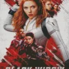 Black Widow Marvel Poster Diamond Dotz