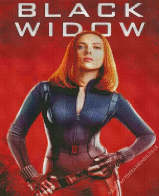 Black Widow Movie Poster Diamond Dotz