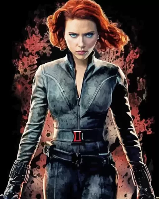 Black Widow Natasha Character Diamond Paints