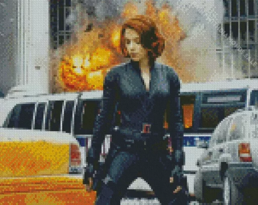 Black Widow Natasha Romanoff Diamond Dotz